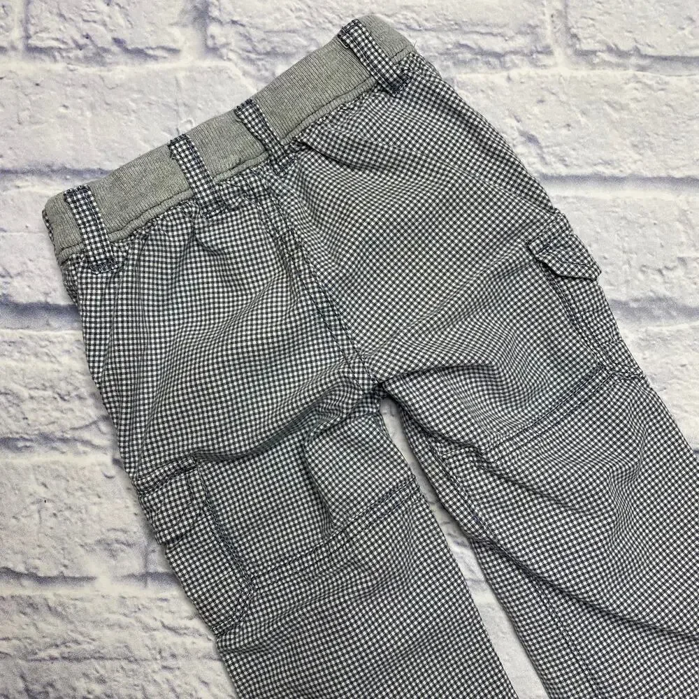 babyGap Plaid Pants/Capri's in Blue/White
